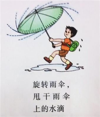 旋转雨伞