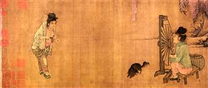 北宋王居正所绘的《纺车图》卷（局部）