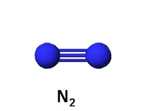 氮气的球棍模型