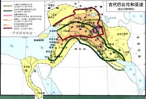 两河流域古巴比伦文明示意图