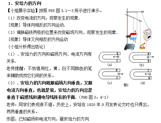 4 通电导线在磁场中受到的力
