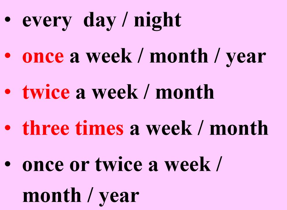Once Every Week Unit 2 Section A 1a-2c