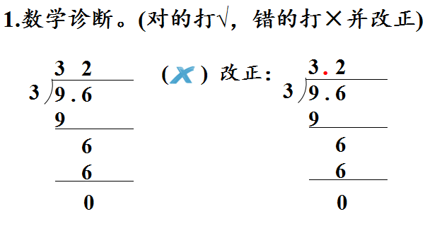 除数是整数的小数除法(例1)