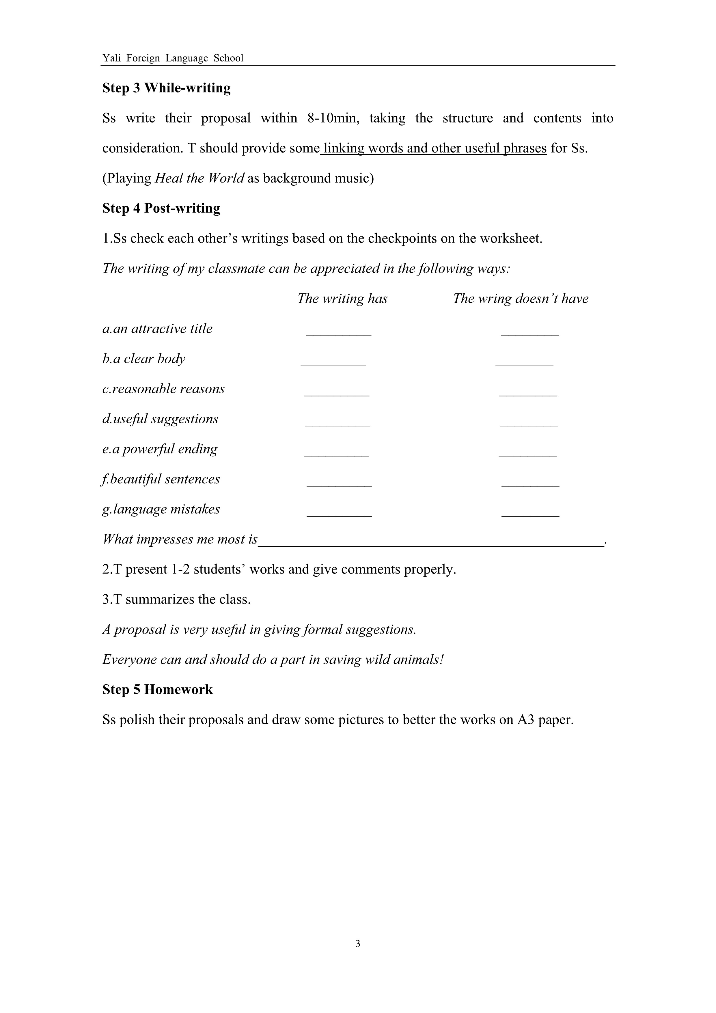 Unit13 Section A 3a-3c Writing
